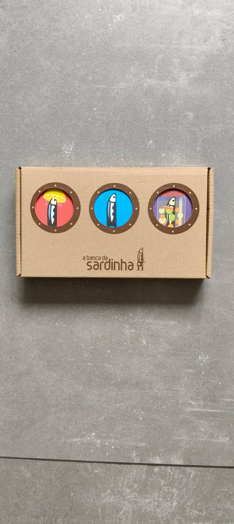 Smakspakke med tre bokser portugisiske sardiner fra Sardinha